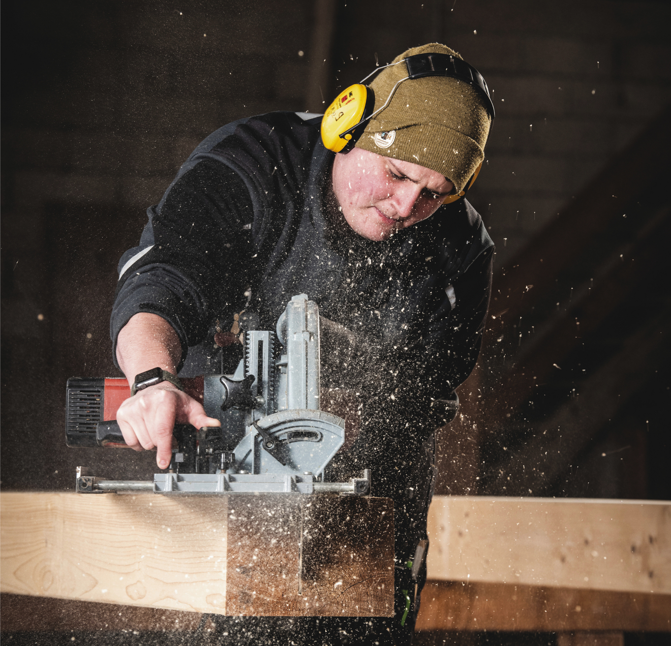 David Löw bei der Arbeit im Betrieb.