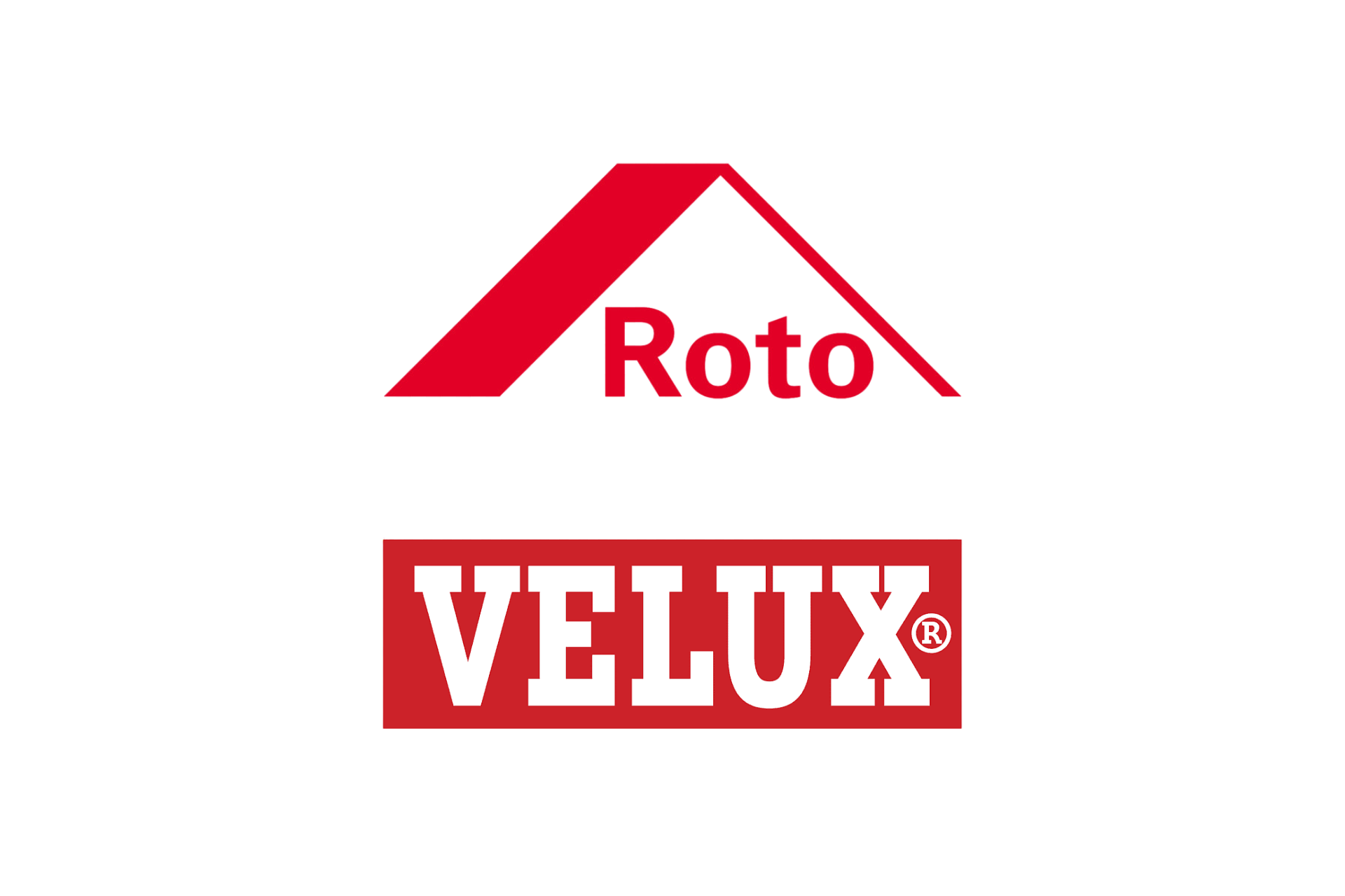 Logos der Firmen Roto und Velux.
